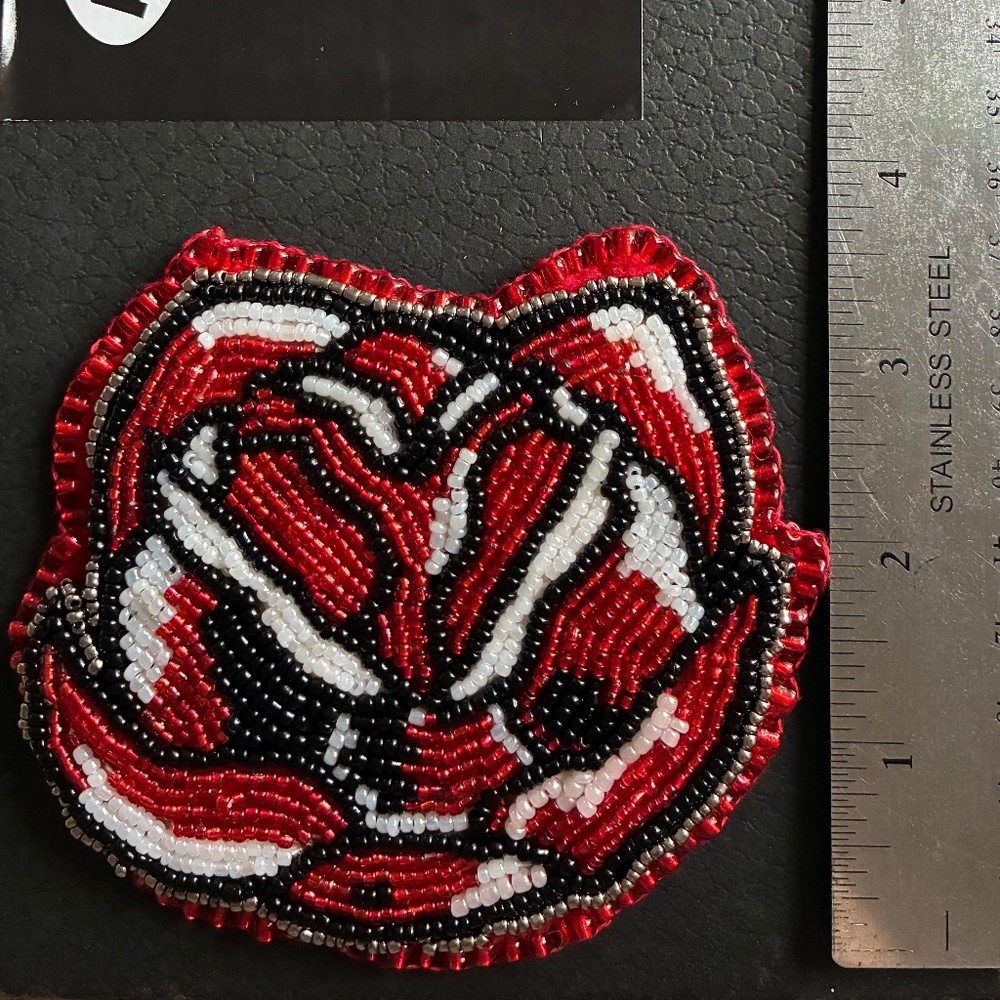 Rose Beaded Embroidery Glitter Rose Patch Large 🌹